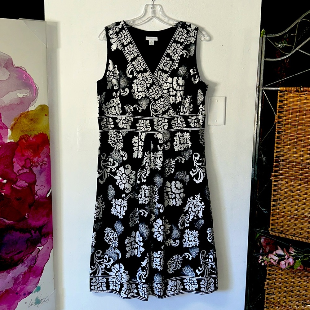 #074 💜 Charter Club | Wrap V Paisley Dress 💜